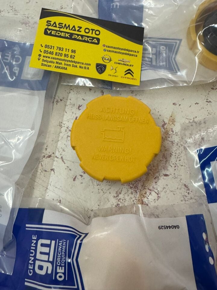 Opel Astra H Vectra C Corsa D Radyatör Yedek Su Depo Kapağı Gm Orjinal 9202799