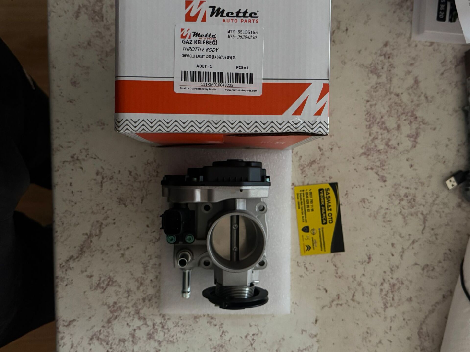 Chevrolet Lacetti 1.6 16V Gaz Kelebeği Mette Marka 96394330