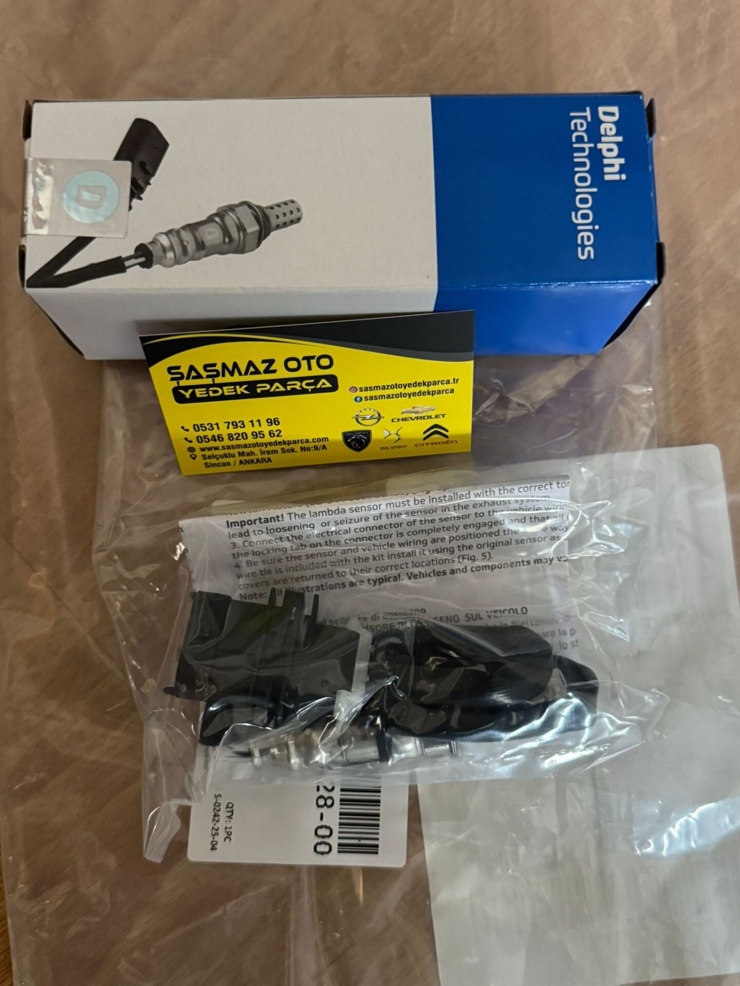 Opel Astra H Z16XEP Oksijen Sensörü 1.konum 93181910