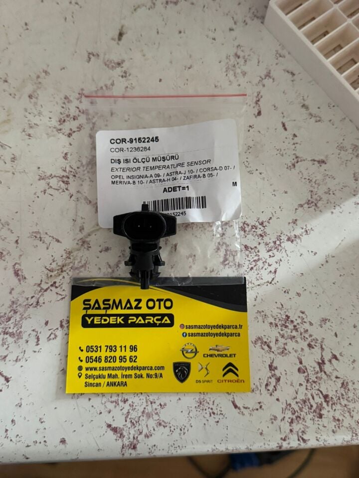 Opel Astra H Dış Isı Sıcaklık Sensörü Gm Marka