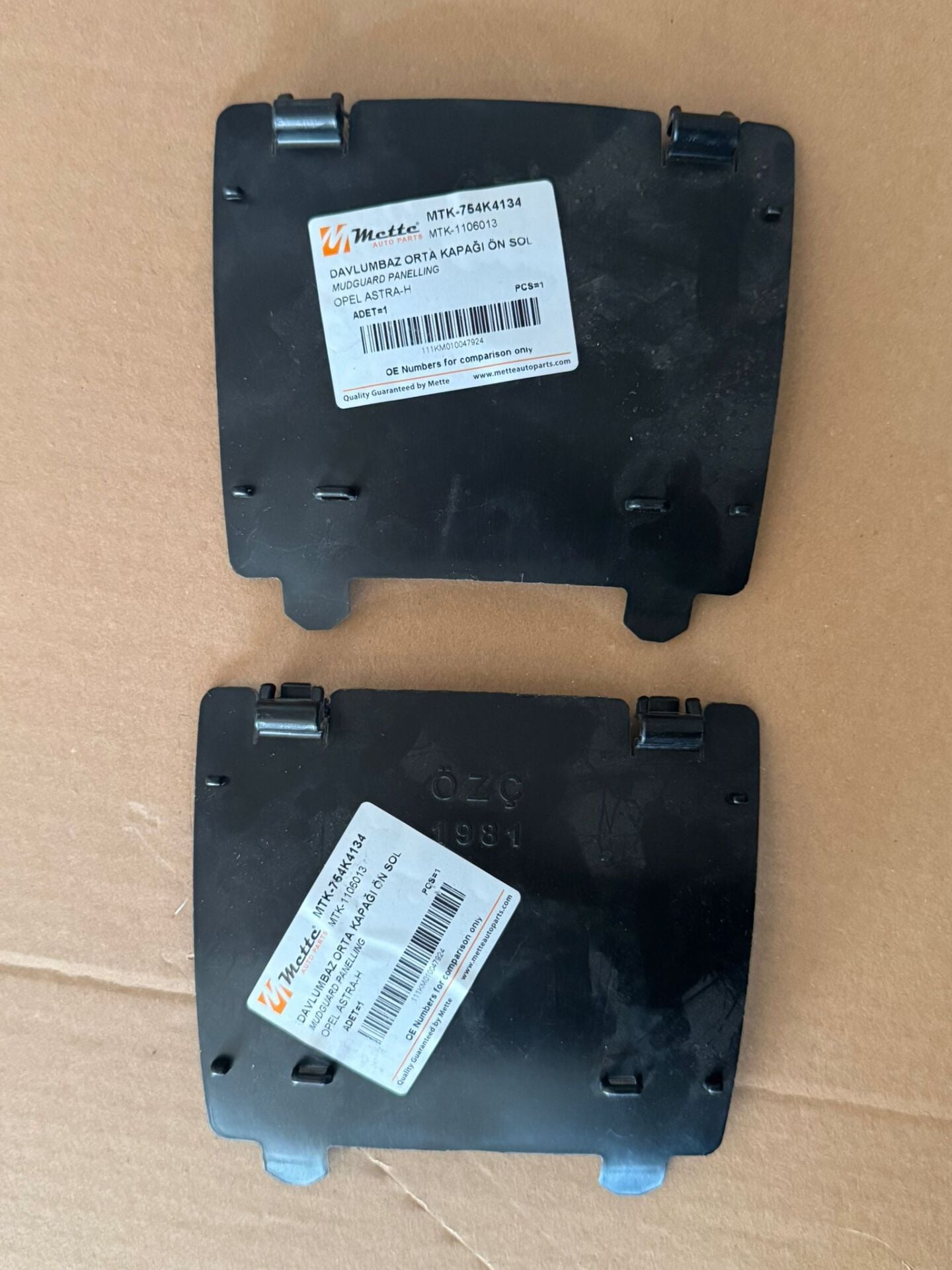 Opel Astra H Sol Ön Çamurluk Davlumbazı METTE Marka